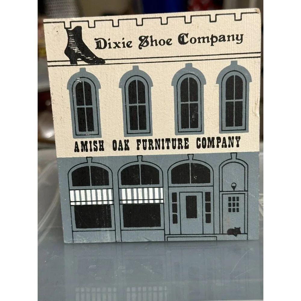 The Cat's Meow 1987 Series V‎ Amish Oak Furniture Dixie Shoe Company Loudonville